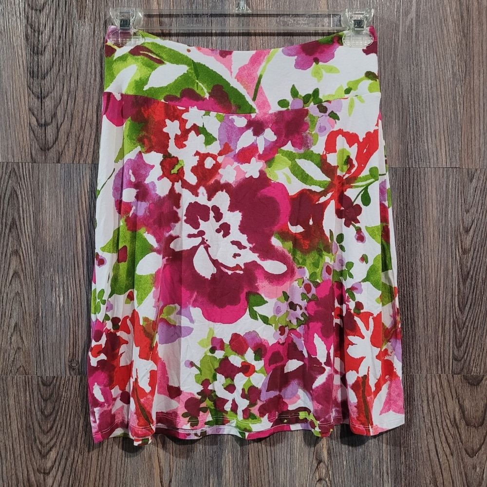 Tommy Bahama Abstract Floral Skirt Size S Multicolor Tropical Resortwear Beach